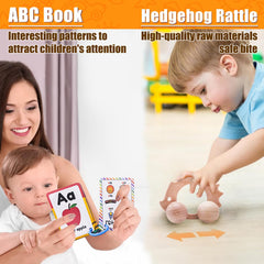 Starrykids wooden car toy motivates motor exploration and push-play.