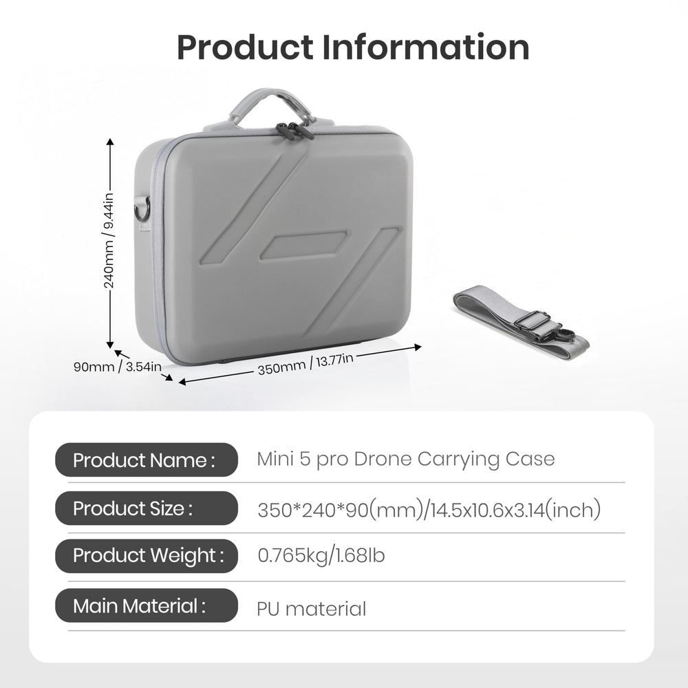 STARTRC Mini 5 Pro Case travel-ready design fits in backpacks for outdoor shoots