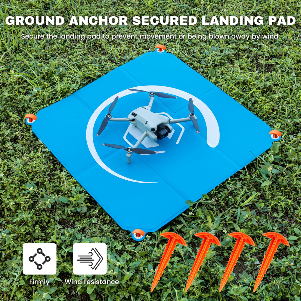 STARTRC PHOTO drone landing pad folded in case blue-green portable storage