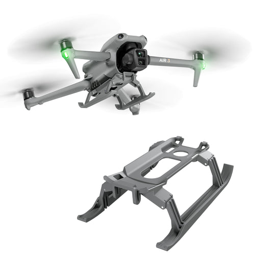 STARTRC PHOTO landing gear for DJI Air 3 showing increased ground clearance for smoother takeoffs