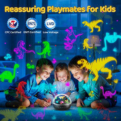 Staryou dinosaur night light projector designed as a versatile kids gift