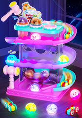 Stay Fun 2-in-1 rolling ball top-tracks with lights for hands-on exploration