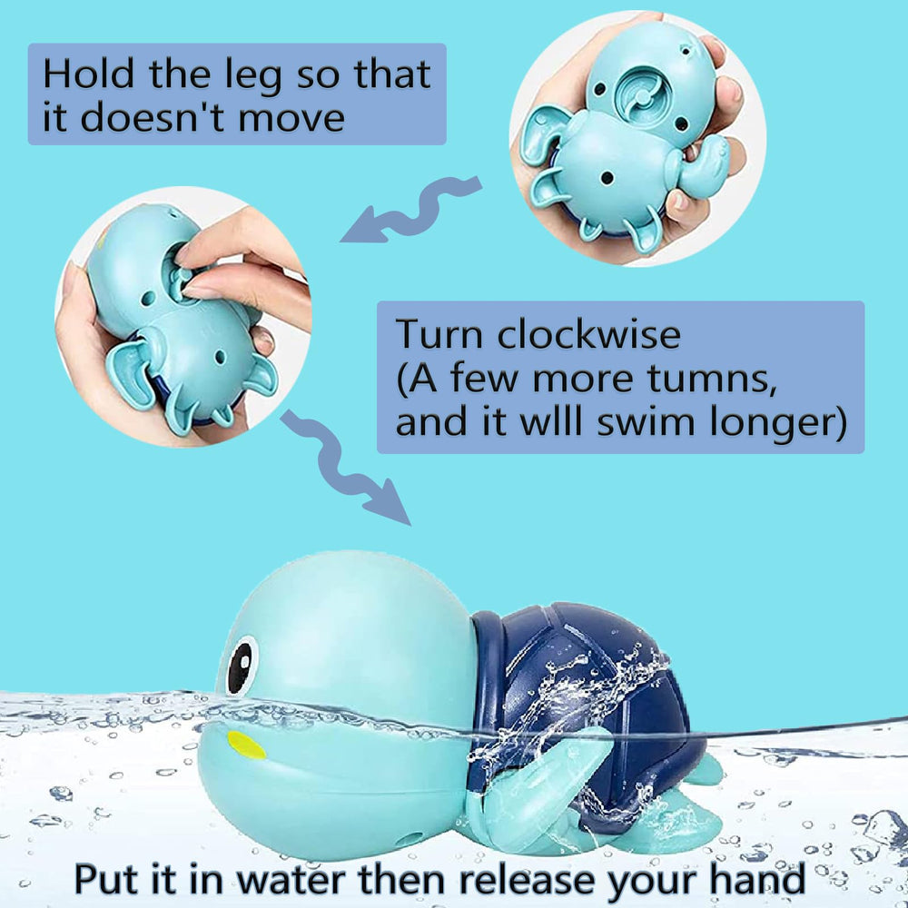 STBEIMEIMY floating turtle toy adds bath time charm.