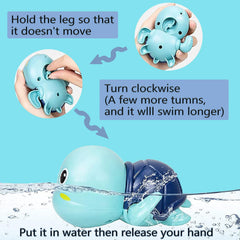 STBEIMEIMY floating turtle toy adds bath time charm.