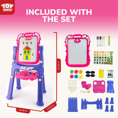 STEAM Life Art Easel kids drawing together encourages social play