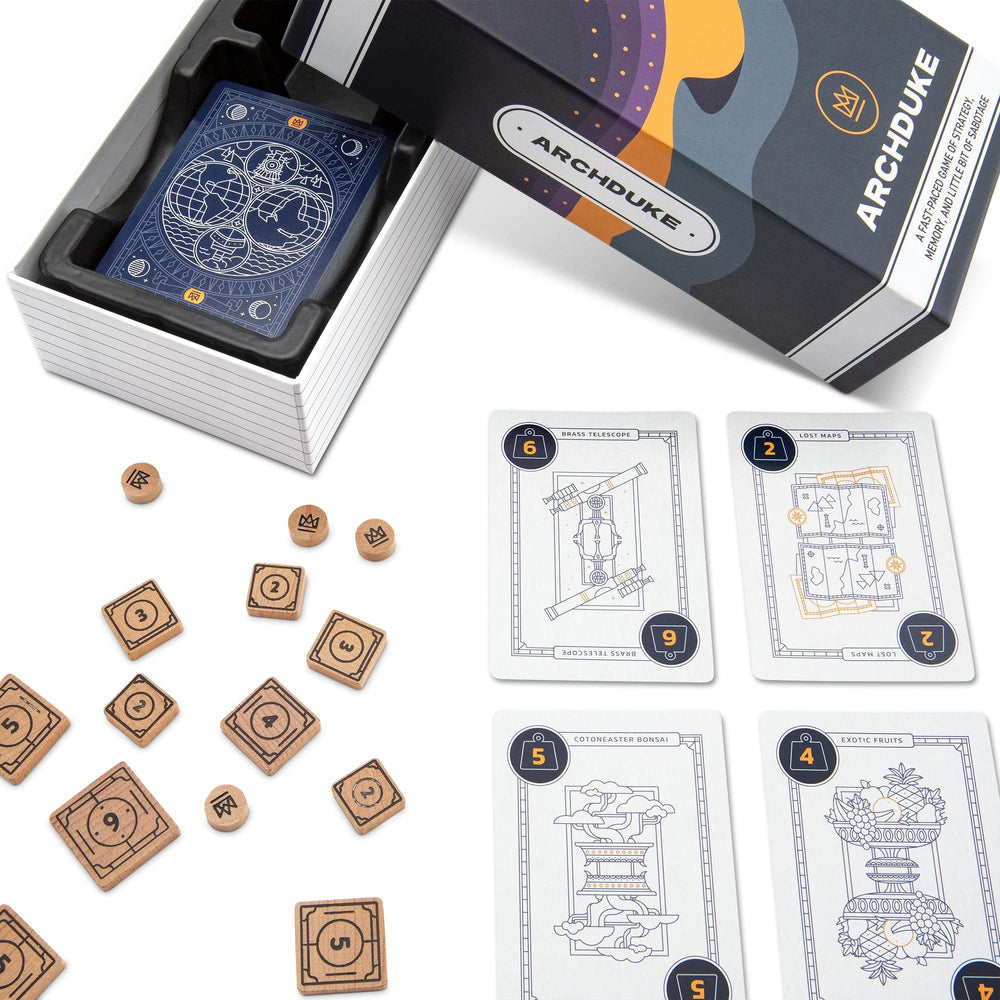 Stellar Factory Archduke wooden tokens provide tactile feedback