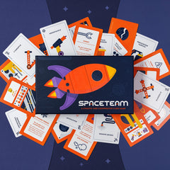 Stellar Factory Spaceteam plastic cards endure busy game sessions.