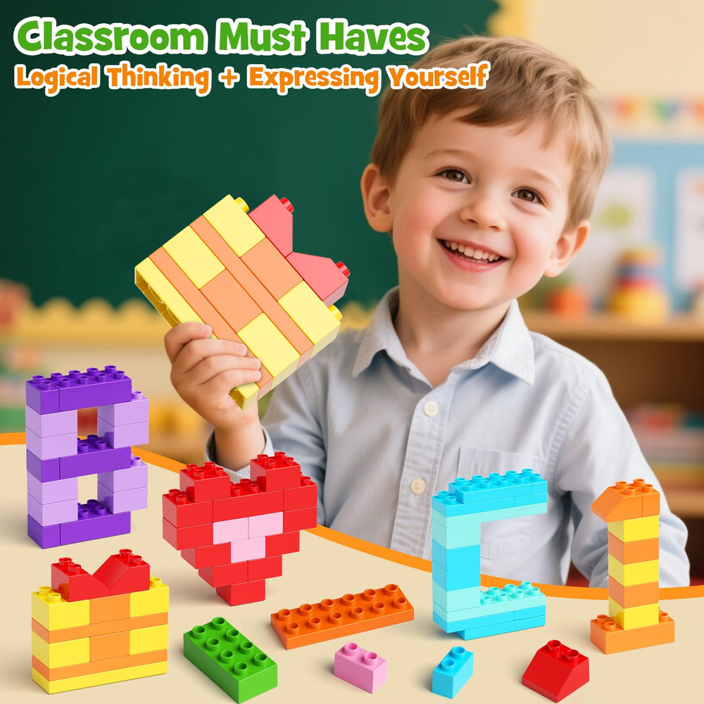 STEM MATCH 97pcs set suits toddlers for safe, creative exploration.