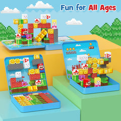STEM MATCH magnetic blocks rustle softly, attracting toddler attention