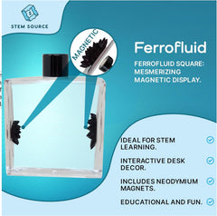 STEM Source metallic ferrofluid desk art highlights magnetic liquid interactions