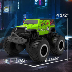 STEMTRON Amphibious RC Car vibrant green design for kids’ outdoor adventures.