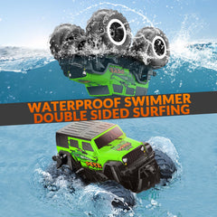 STEMTRON Amphibious RC Car with lithium battery delivers up to 25 minutes of fun.