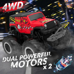 STEMTRON 2.4GHz remote lets multiple trucks run together.