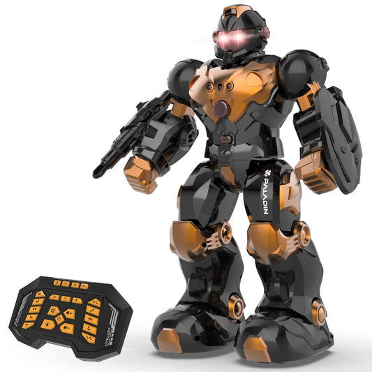 STEMTRON robot toy with gesture sensing for interactive play and hands-free control.