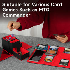 Stepane magnetic closure keeps the box securely closed between sessions