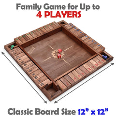 STERLING Colored number tiles flip easily for kids and seniors during gameplay.