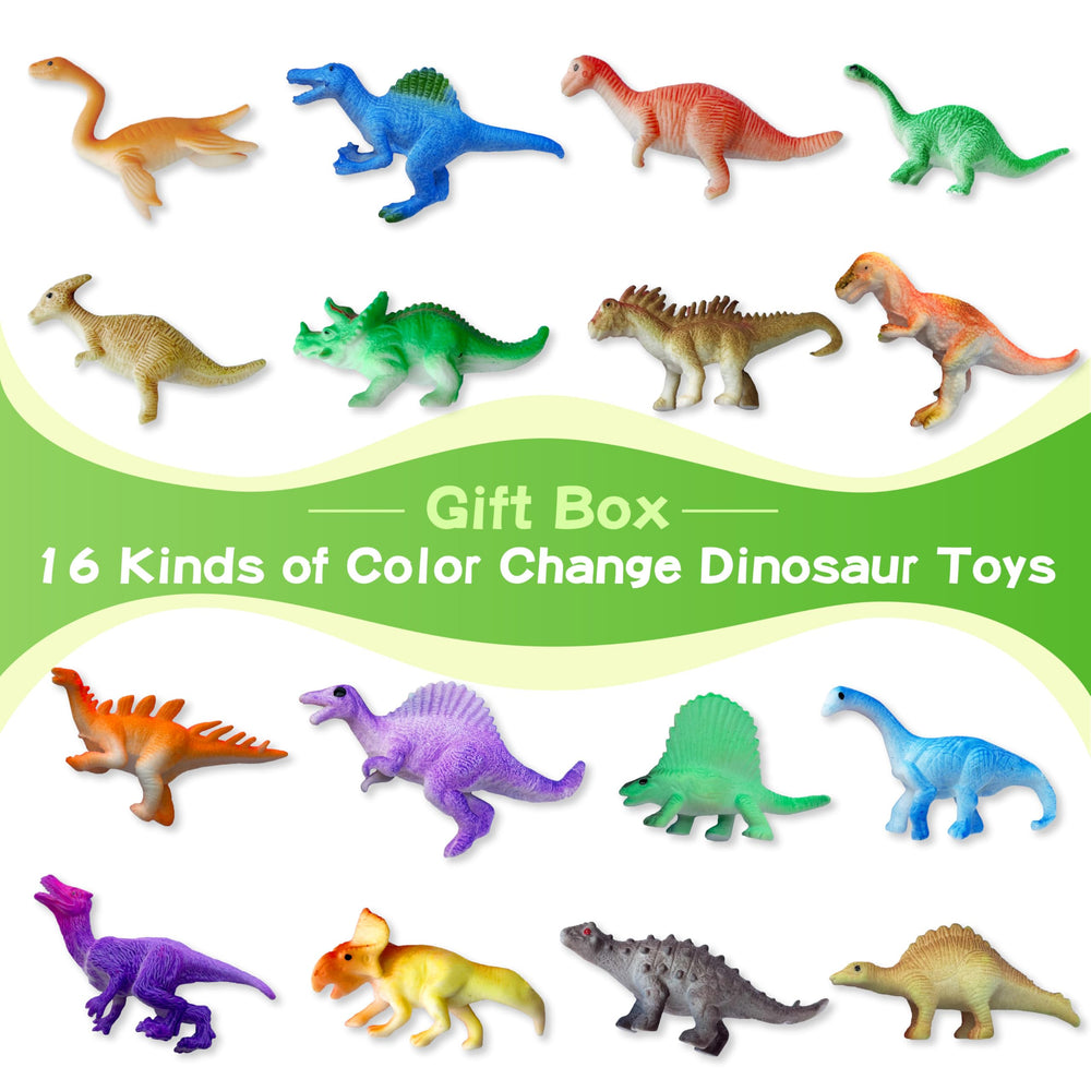 Sterofari color-change dinosaurs show cooler hues in cold water.