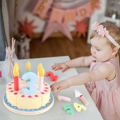 Steventoys wooden candles set adds realistic birthday glow for roleplay