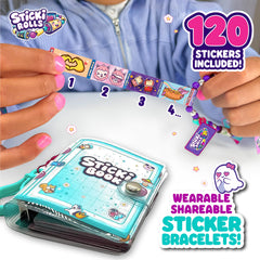 STICKI ROLLS includes 120 stickers to decorate your bracelet and book