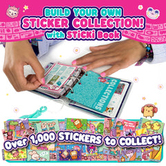 50 activity pages help organize and restick stickers without mess