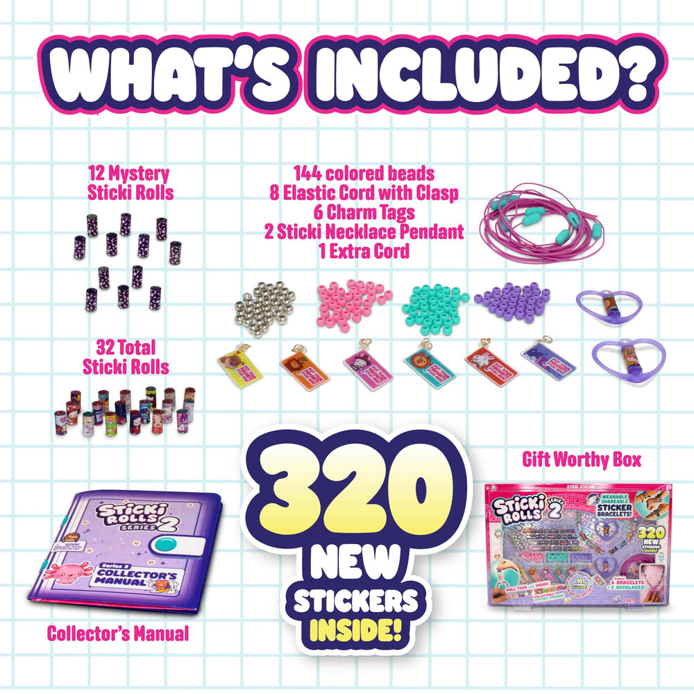 STICKI ROLLS holographic stickers restickable and residue-free