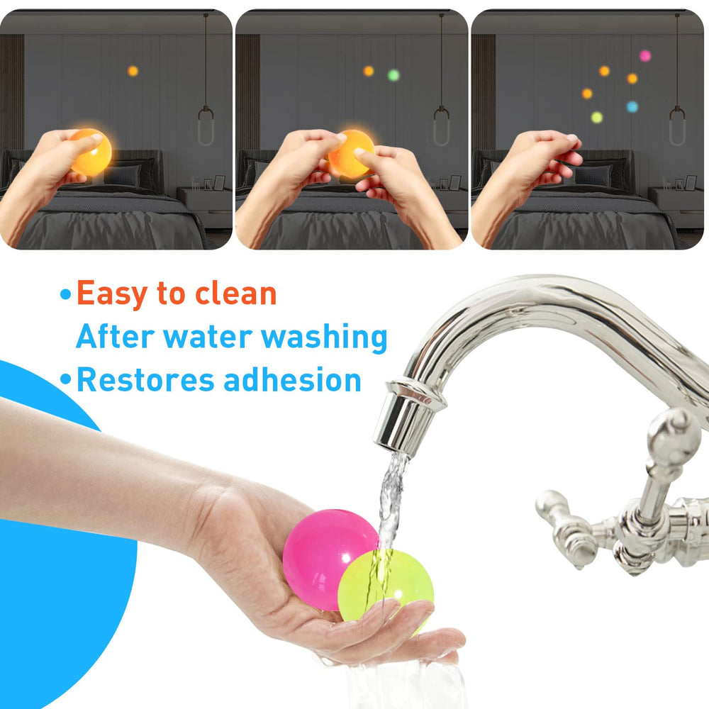 Sticky Ball party favors add glow and color to celebrations.