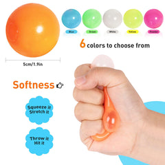 Sticky Ball sensory balls for kids and adults, perfect party favors.