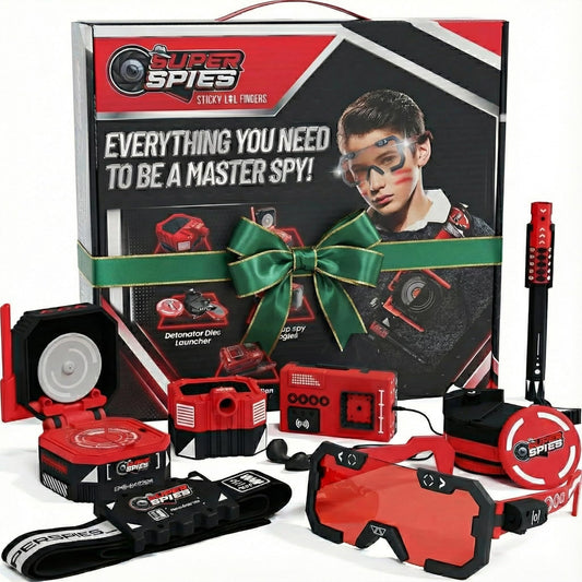 Sticky Lil Fingers SuperSpies disk launcher sparks action-packed missions