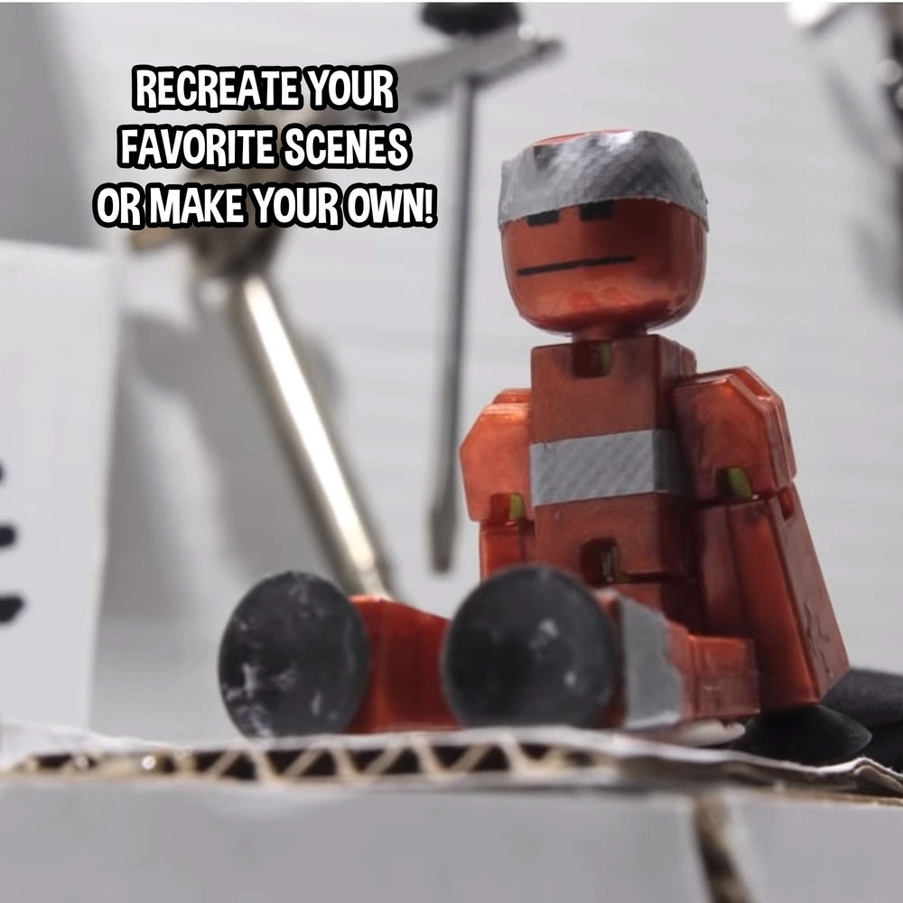 StikBot Off the Grid Raptus figure with weapons for dynamic storytelling.