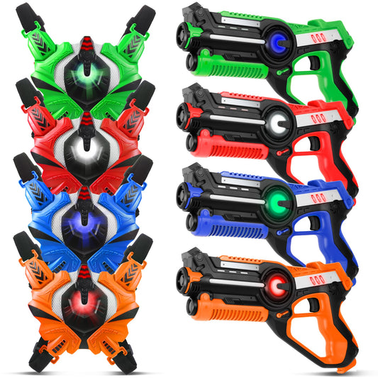 Stlloys laser tag guns set of 4 for outdoor family play