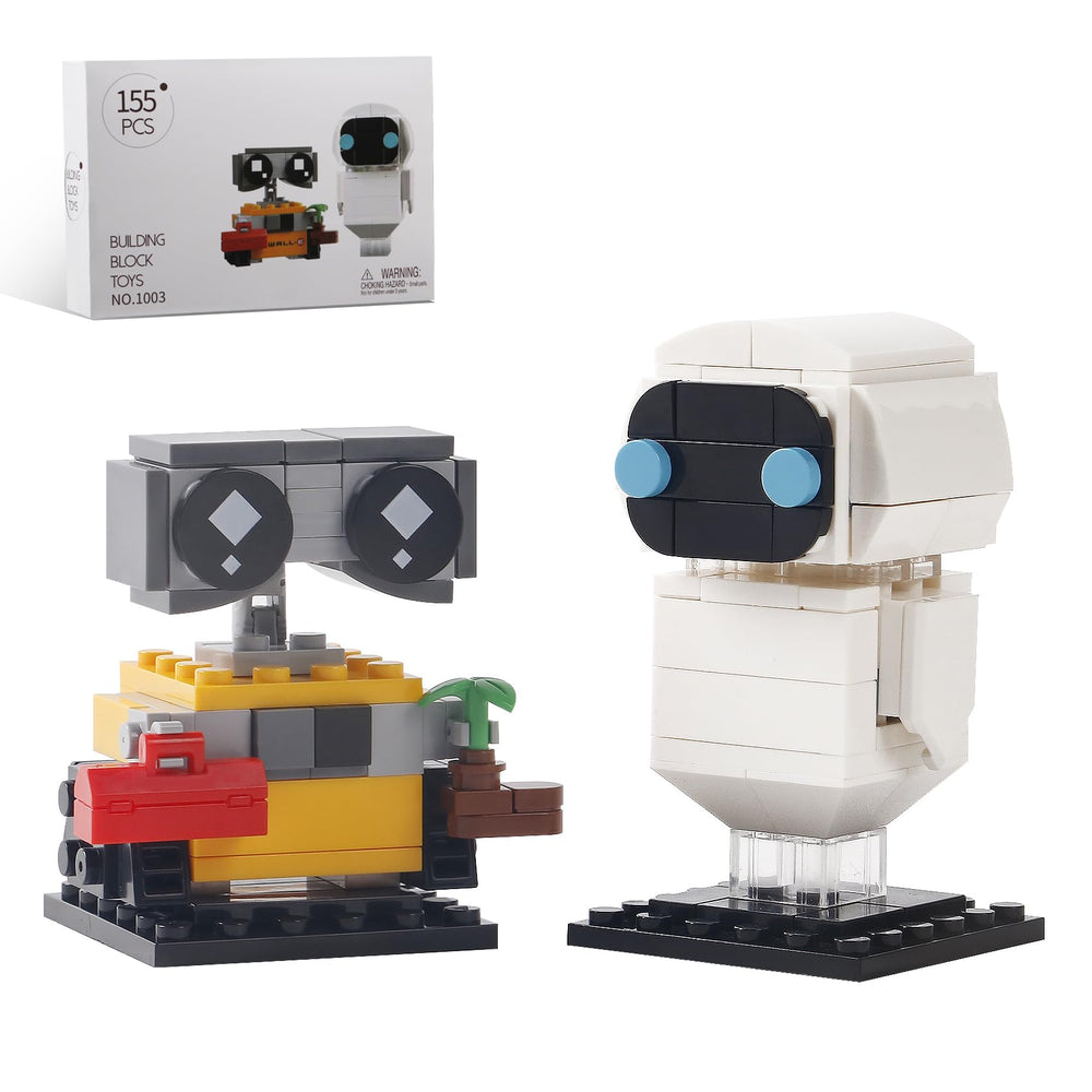 STMIGAIBLOCKS Wall-E and Eve robots building set inspires imaginative play.