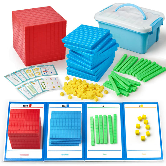 Stochastic Box thousand cube for hands-on place value exploration.