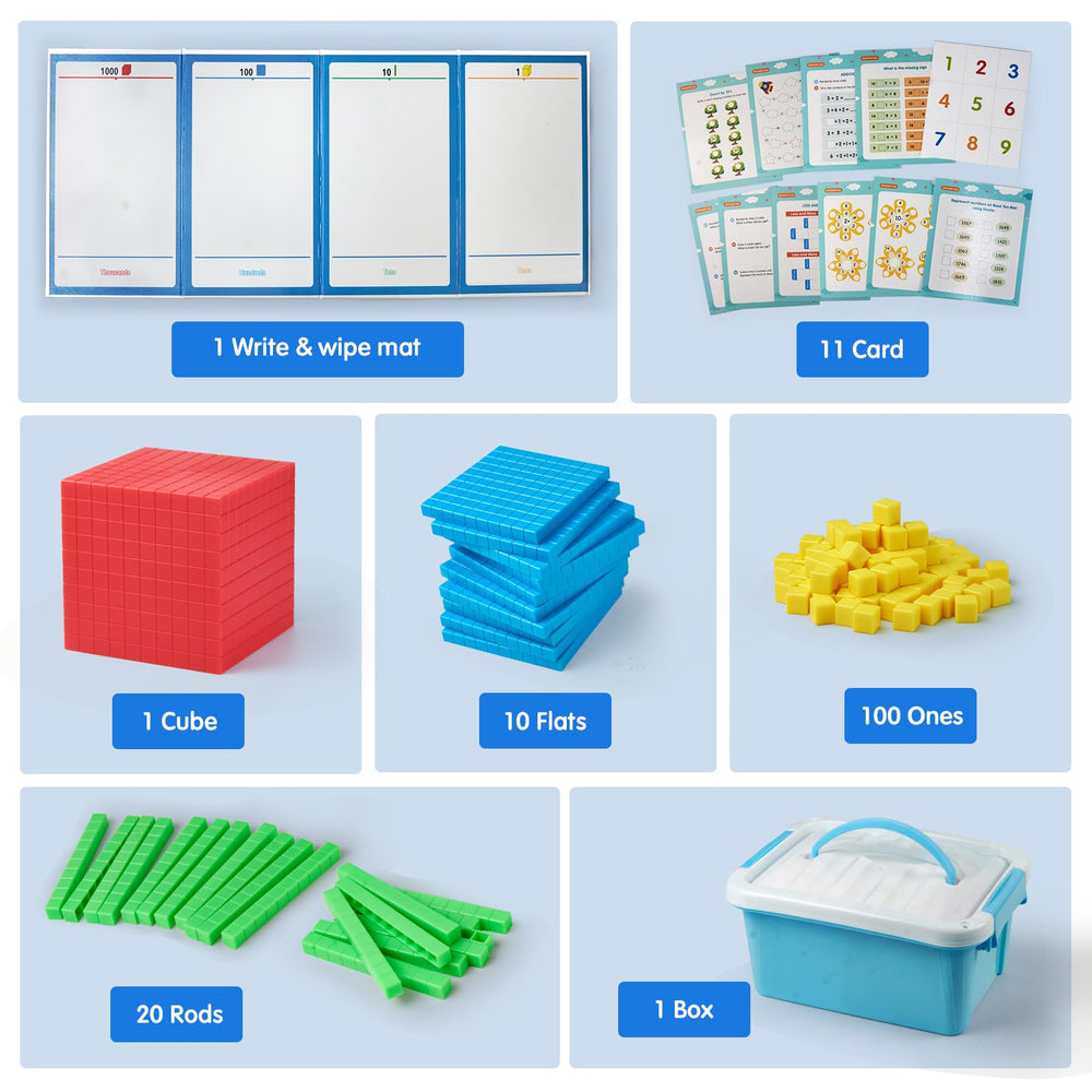 Stochastic Box colorful manipulatives kit for engaging lessons.