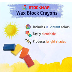 Stockmar carmine red swatch shows bold pigment for expressive drawing