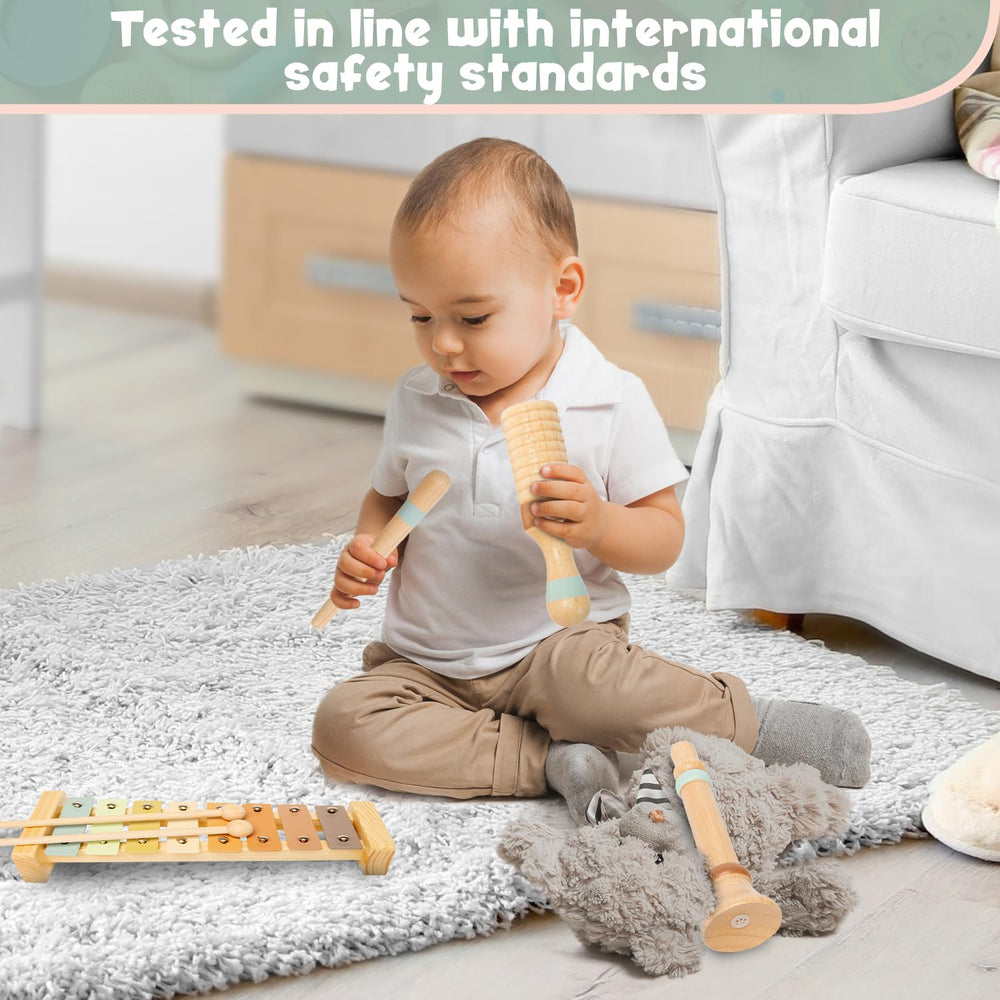 Stoie's wooden sounder image demonstrates durable materials for hands-on learning