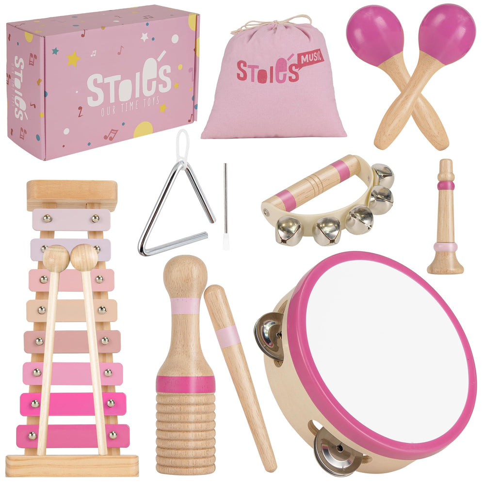 Stoie's 8-tone xylophone inspires early rhythm exploration and creative play.