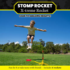 Stomp Rocket foam-tipped rockets ready for launch