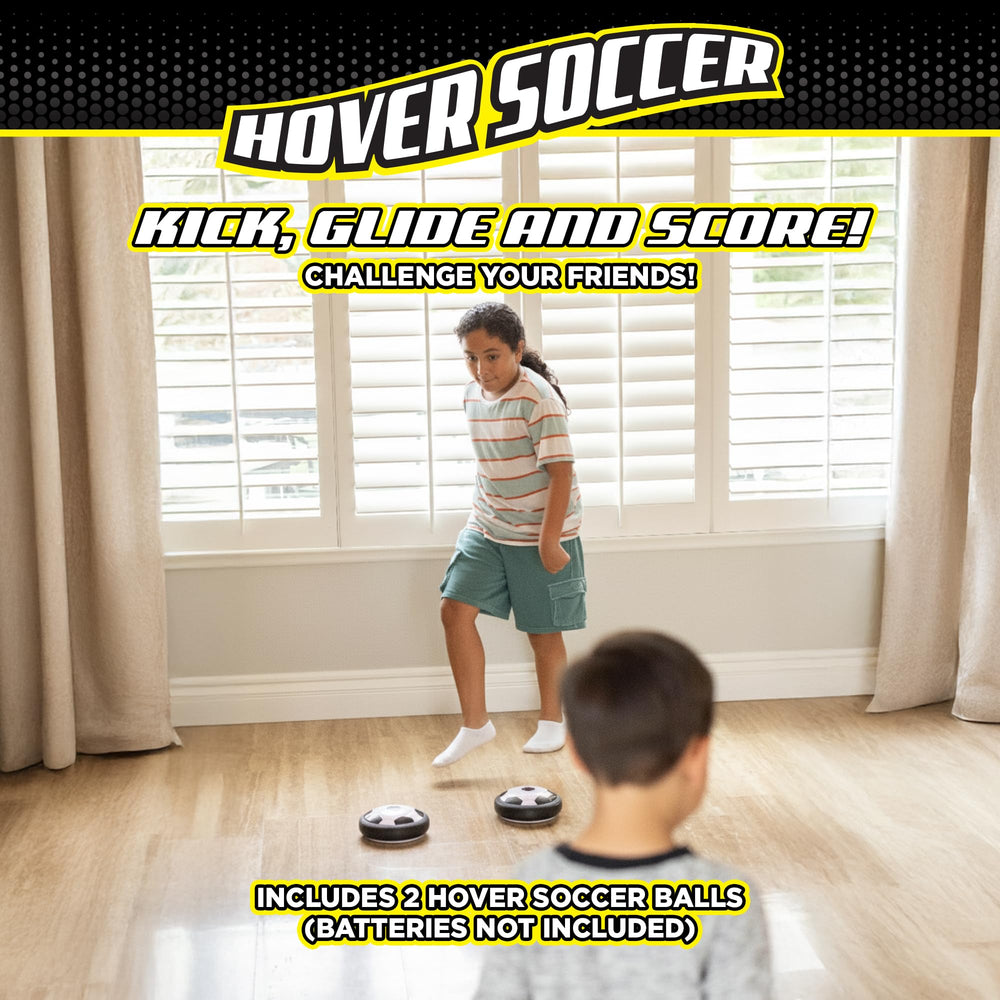 Stomp Rocket Hover Soccer padded edges protect furniture during play