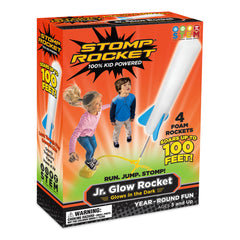 Stomp Rocket Jr Glow launch stand ready for energetic outdoor play