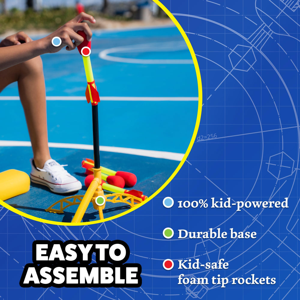 Stable, durable base supporting vigorous stomping outdoors