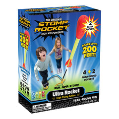 Stomp Rocket Ultra launcher front view ready for high-flying outdoor fun