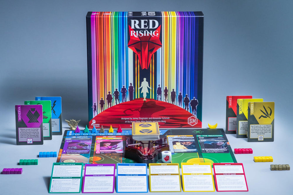 Stonemaier Red Rising board location showing deployment choices in action.