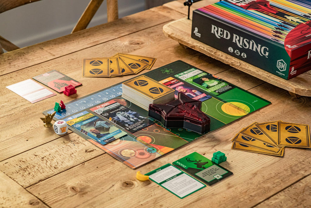 Stonemaier Red Rising character card highlighting unique abilities for thematic strategy.