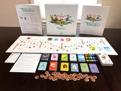 Stonemaier Tokaido art and visuals, rich cozy-game atmosphere.