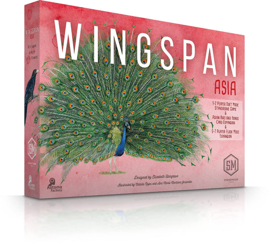 Stonemaier Wingspan Asia bird cards show 90 Asian species for strategic collection