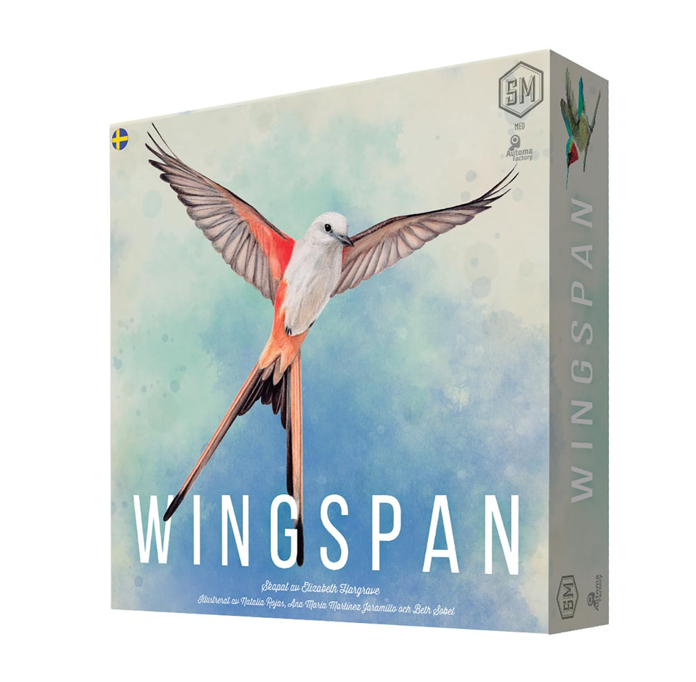 Stonemaier Wingspan egg tokens and board illustrating engine-building potential.