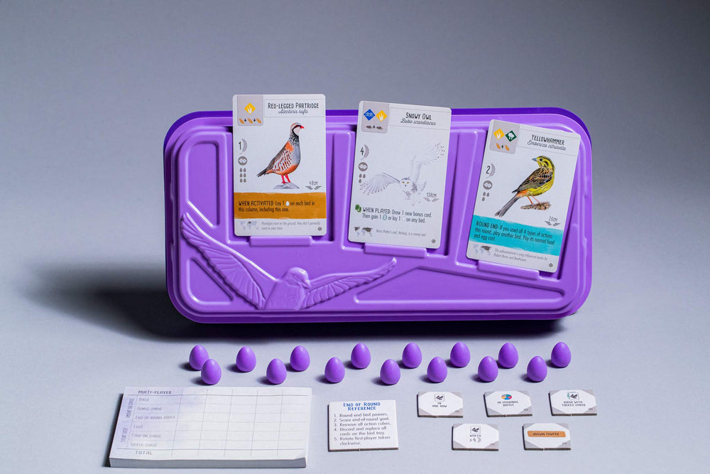 Stonemaier Wingspan European Expansion adds a new purple egg color for visual variety