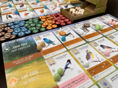 Stonemaier Wingspan goal cards spread highlighting high replayability.