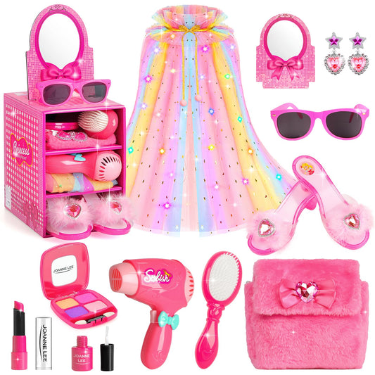 STOPKLAS princess light-up cape on display with soft tulle and magical glow for pretend play