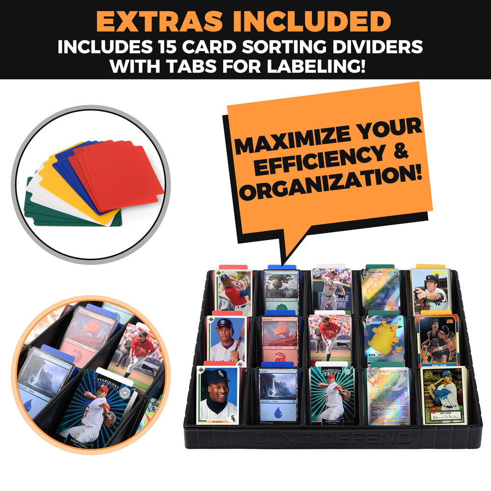 Storage Standard 15 dividers included to label and separate card groups